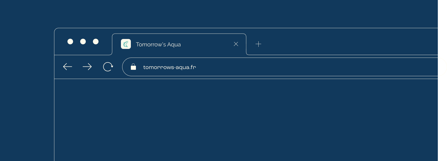 Mockup du site web Tomorrow's Aqua Mockup du site web Tomorrow's Aqua